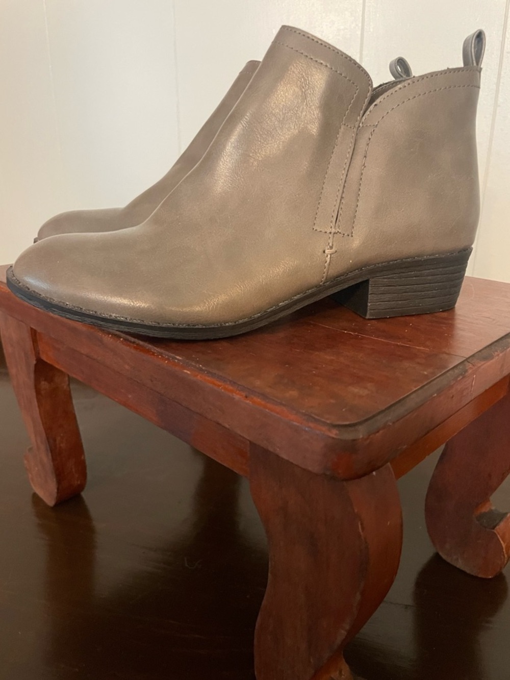 American Rag Taupe Slip-On Ankle Booties